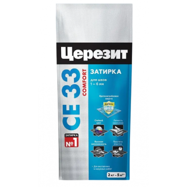 Затирка для плитки 2 кг небесный Ceresit CE33 
